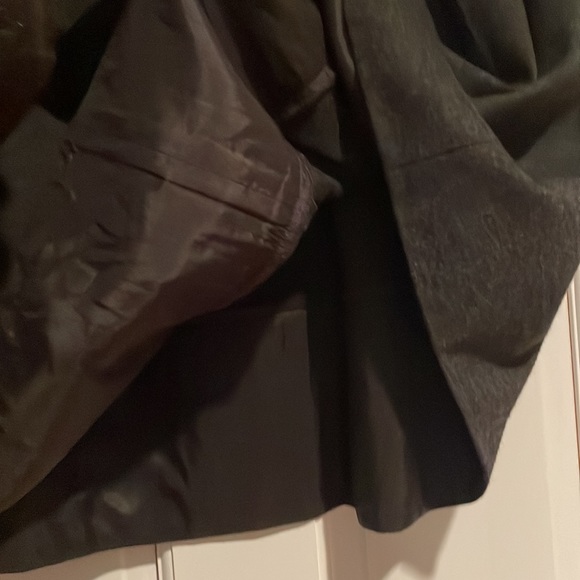 VINCE Wool / Angola Pleated Midi Flare Skirt - Picture 4 of 9